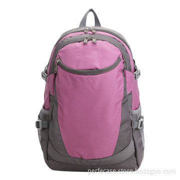Notebook Backpack, 15.6-inch, Purple with Gray Color Combination, Fashionable and Sports Design